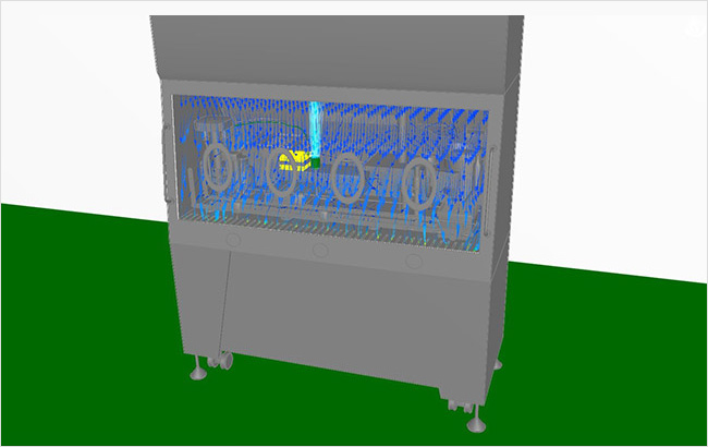 Simulation of the internal mechanism isolator