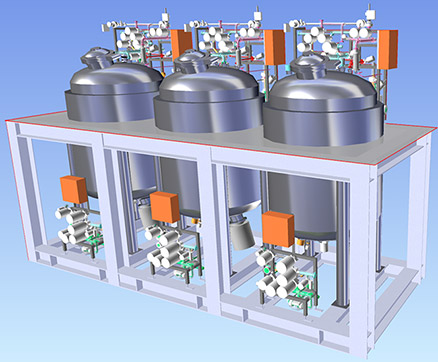 Example of pharmaceutical module equipment