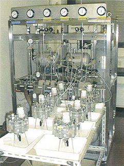 Hydraulic permeability test unit