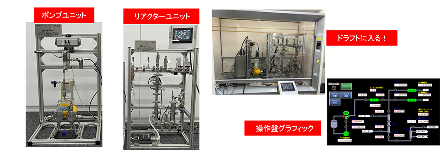 連結カラム型フロー合成装置UT-01