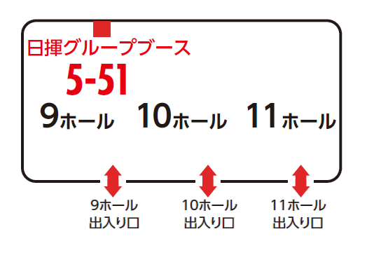 日揮グループブース位置